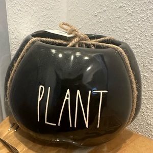 2 Rae Dunn pumpkin plant pots